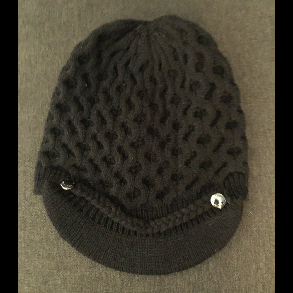 Calvin Klein Knit Cuffless Beanie with Bill